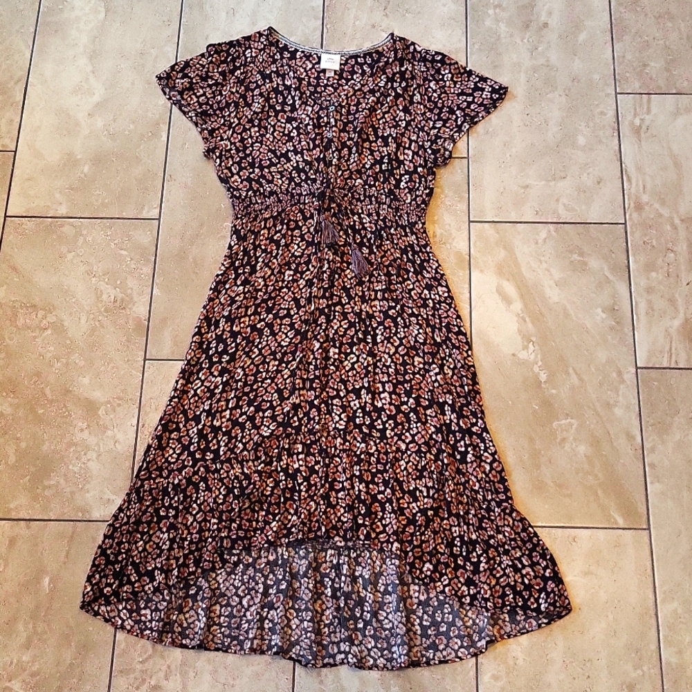 3/$15 knox rose maxi high-low dress floral boho flowy flutter sleeves